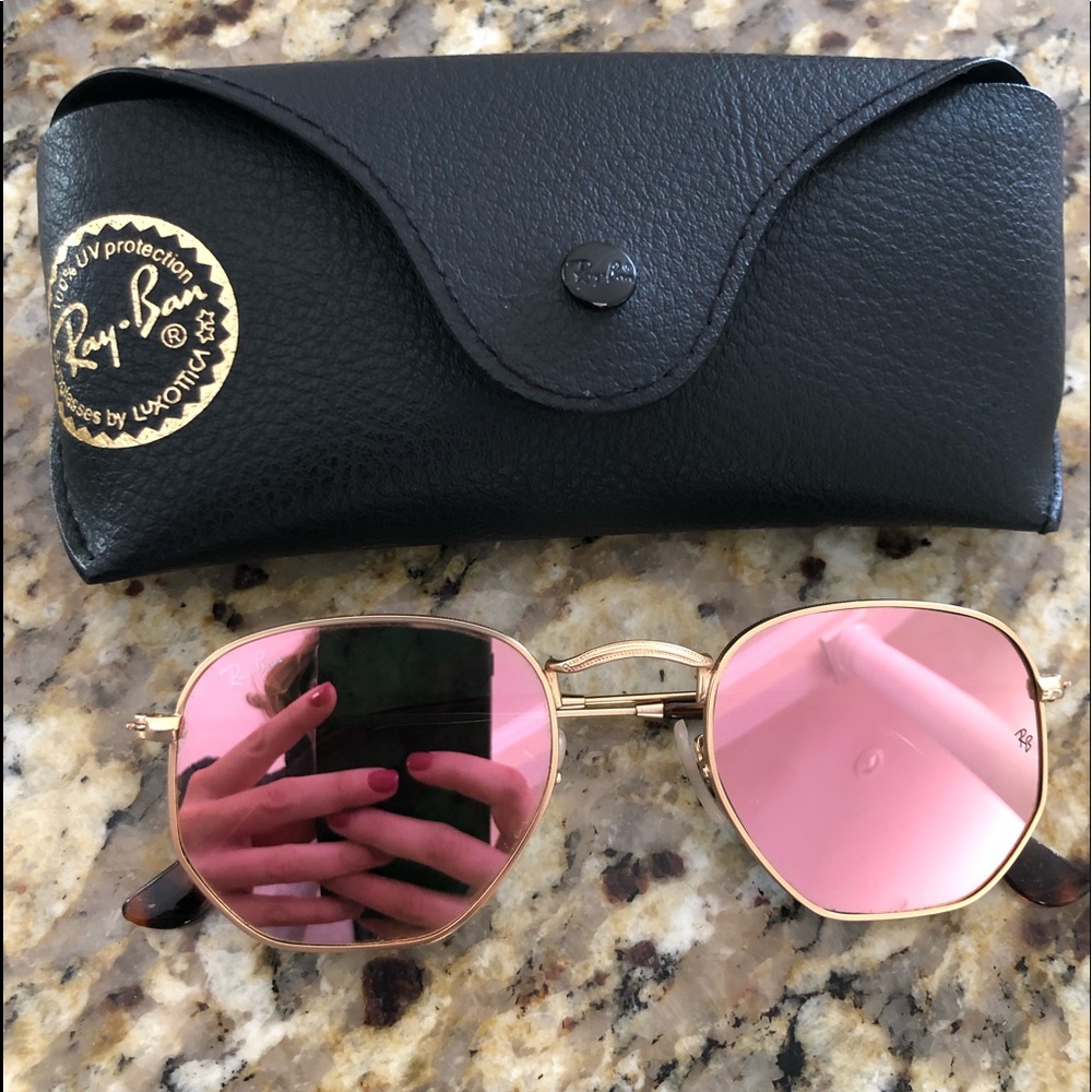 Ray-Ban hexagonal flat lenses